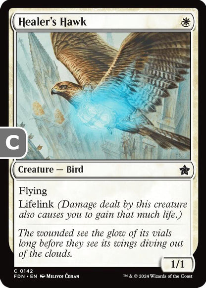 Healer's Hawk FDN Creature Bird NM
