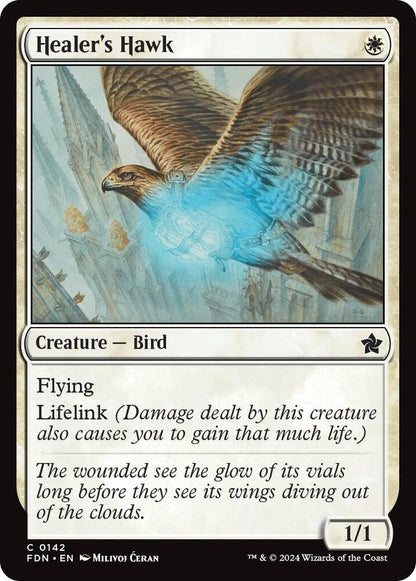 Healer's Hawk FDN Creature Bird NM