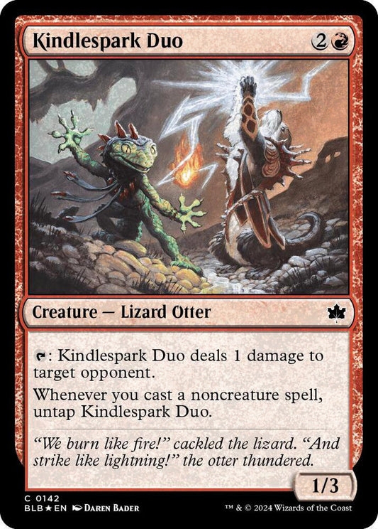Kindlespark Duo BLB Creature Lizard Otter *Foil* NM