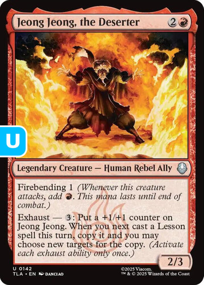 Jeong Jeong the Deserter TLA Legendary Creature Human Rebel Ally NM