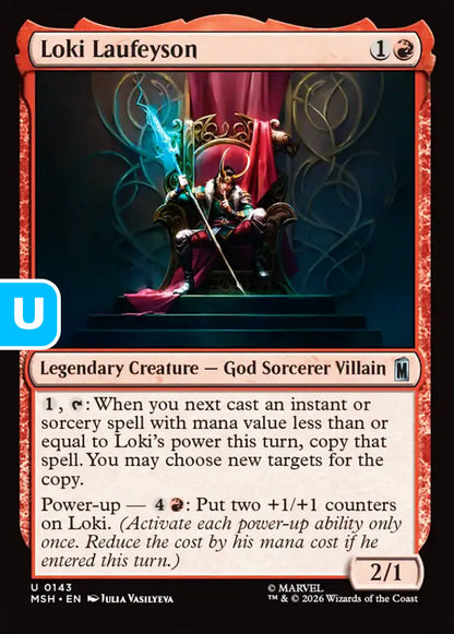 Loki Laufeyson MSH Legendary Creature God Sorcerer Villain NM