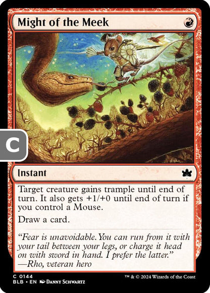 Might of the Meek BLB Instant  NM