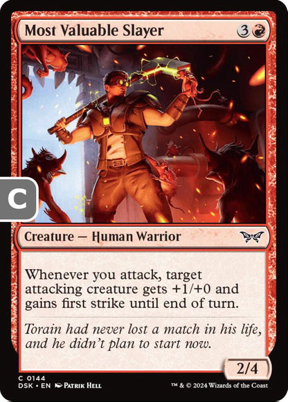 Most Valuable Slayer DSK Creature Human Warrior NM