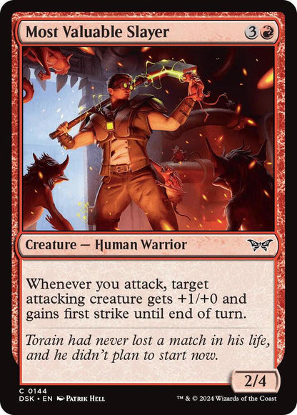 Most Valuable Slayer DSK Creature Human Warrior NM