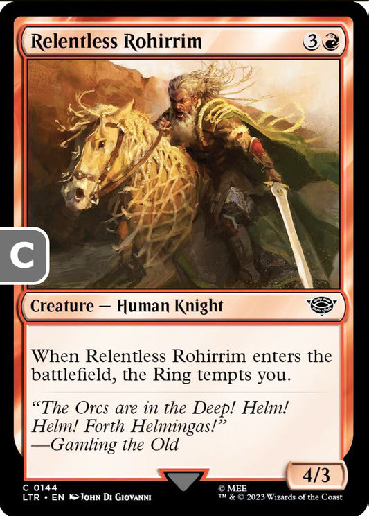 Relentless Rohirrim LTR Creature Human Knight NM