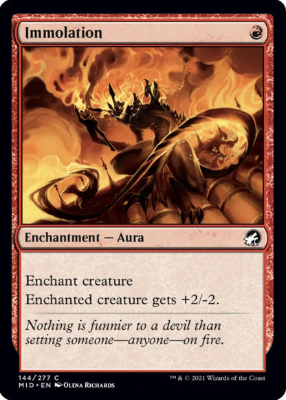 Immolation MID Enchantment Aura NM