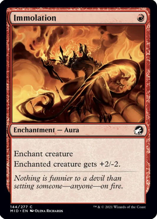 Immolation MID Enchantment Aura NM
