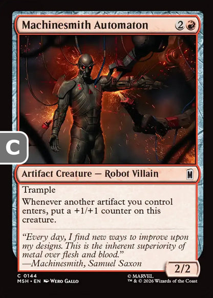Machinesmith Automaton MSH Artifact Creature  Robot Villain NM