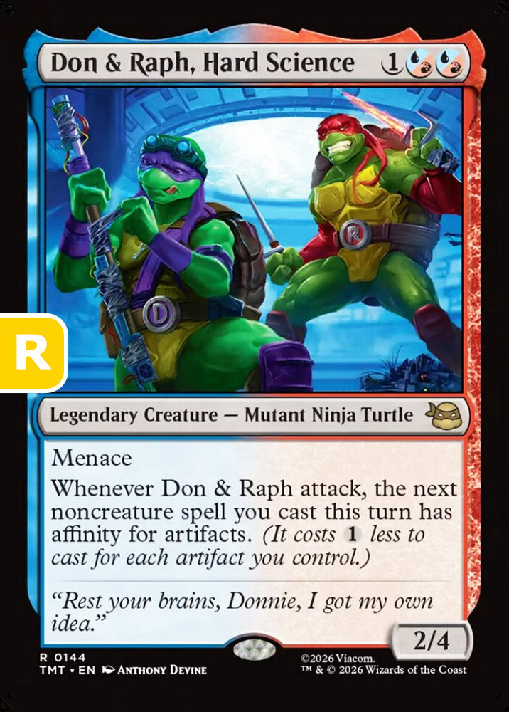 Don & Raph, Hard Science TMT Legendary Creature Mutant Ninja Turtle NM