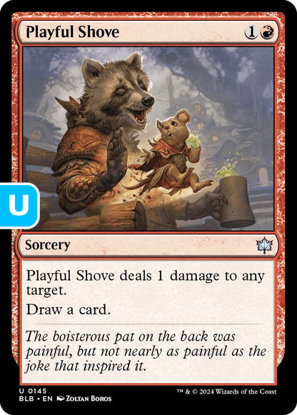 Playful Shove BLB Sorcery  NM