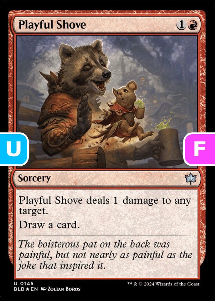 Playful Shove BLB Sorcery  *Foil* NM