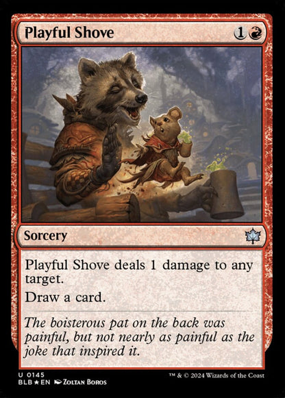 Playful Shove BLB Sorcery  *Foil* NM