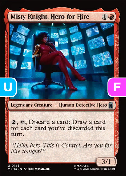 Misty Knight, Hero for Hire MSH Legendary Creature Human Detective Hero *Foil* NM