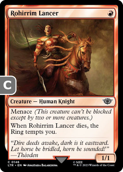 Rohirrim Lancer LTR Creature Human Knight NM