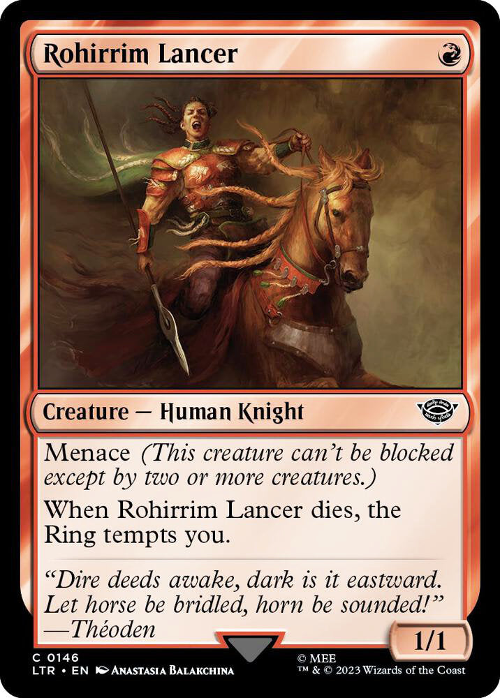 Rohirrim Lancer LTR Creature Human Knight NM