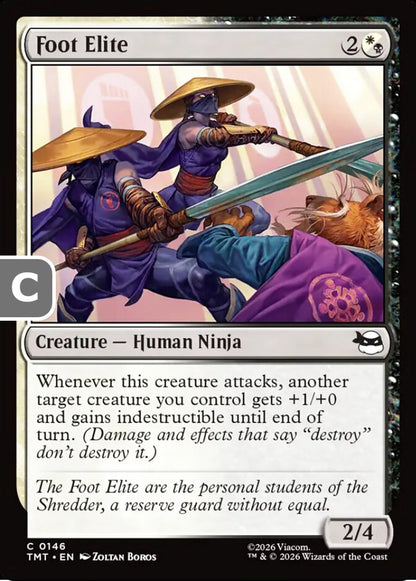Foot Elite TMT Creature Human Ninja NM