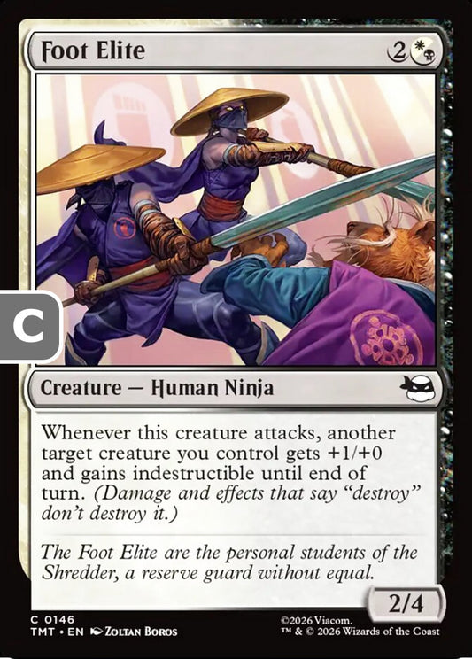 Foot Elite TMT Creature Human Ninja NM