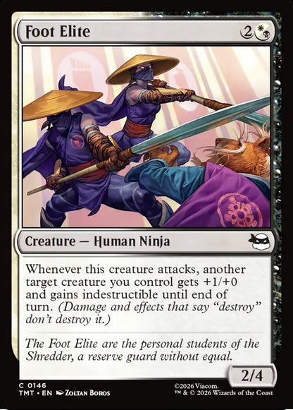 Foot Elite TMT Creature Human Ninja NM