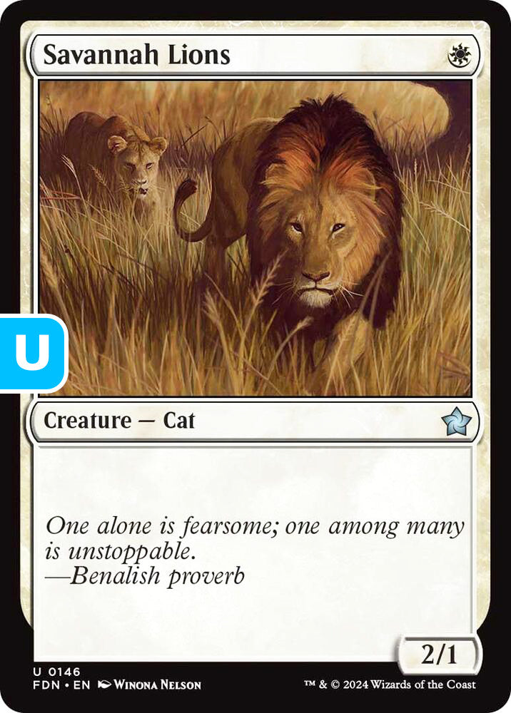 Savannah Lions FDN Creature Cat NM