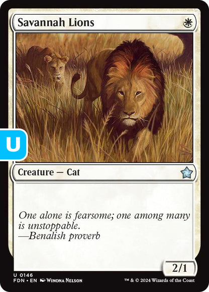 Savannah Lions FDN Creature Cat NM