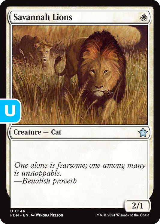 Savannah Lions FDN Creature Cat NM