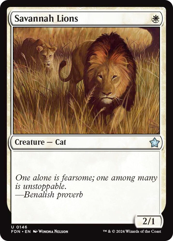 Savannah Lions FDN Creature Cat NM