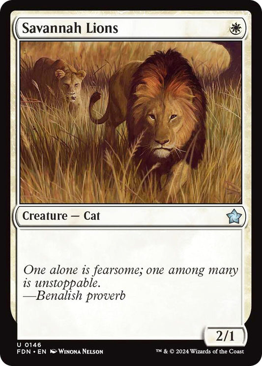 Savannah Lions FDN Creature Cat NM
