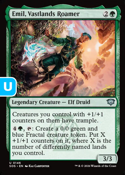 Emil, Vastlands Roamer SOS Legendary Creature Elf Druid NM