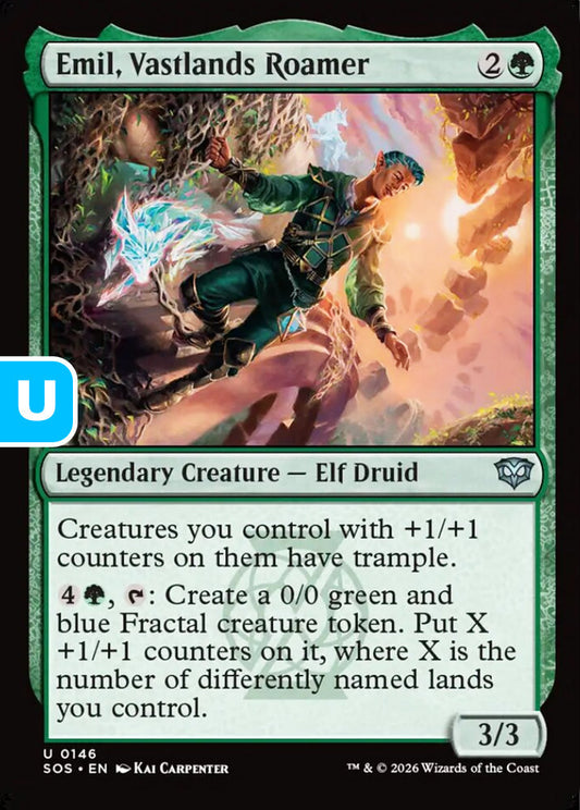 Emil, Vastlands Roamer SOS Legendary Creature Elf Druid NM