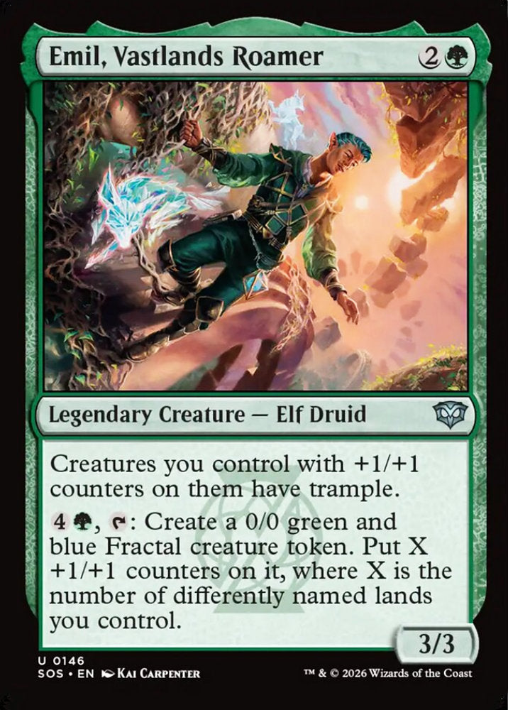 Emil, Vastlands Roamer SOS Legendary Creature Elf Druid NM