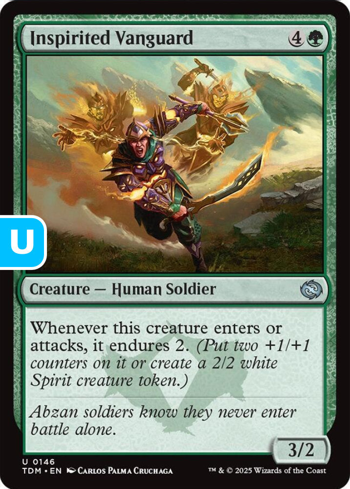 Inspirited Vanguard TDM Creature Human Soldier NM