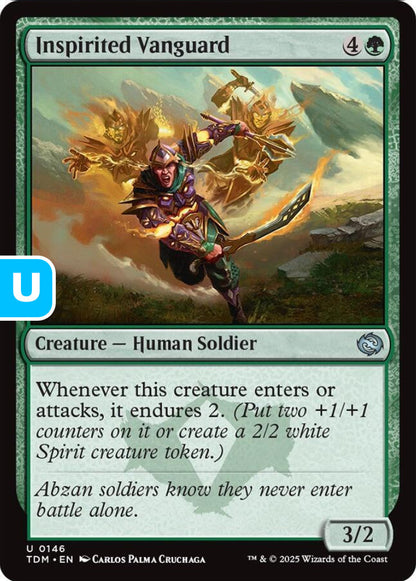 Inspirited Vanguard TDM Creature Human Soldier NM
