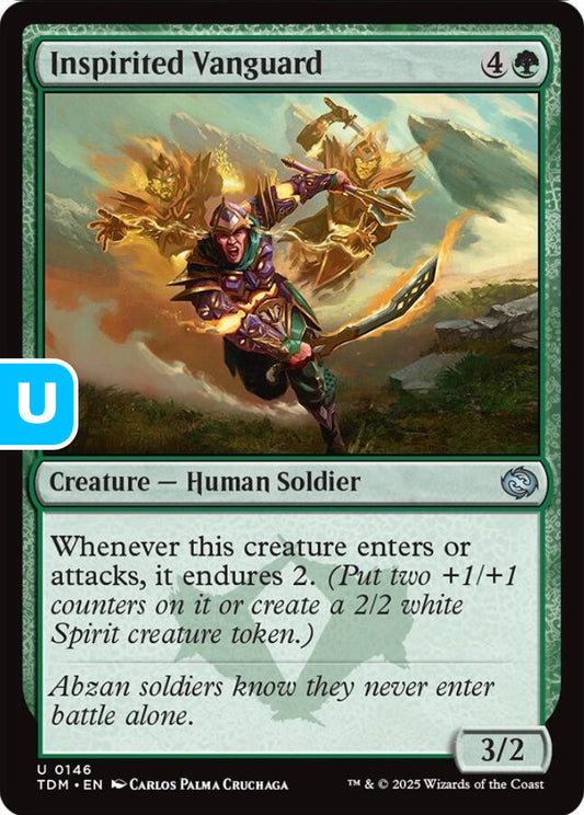 Inspirited Vanguard TDM Creature Human Soldier NM