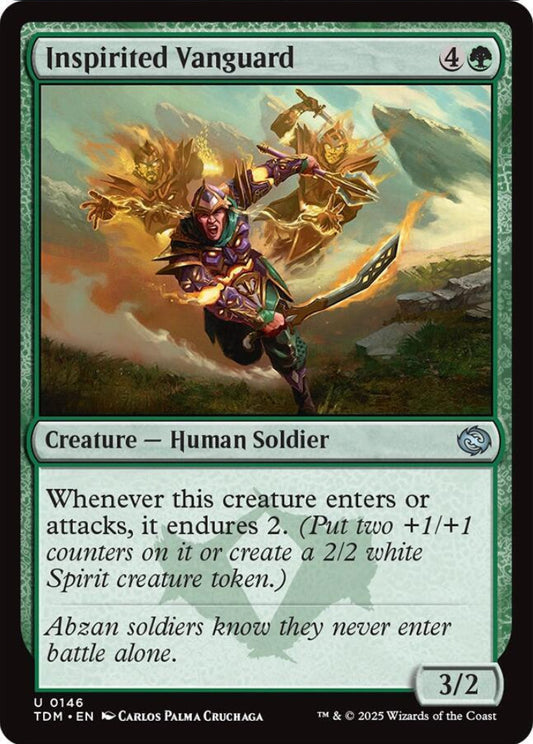 Inspirited Vanguard TDM Creature Human Soldier NM