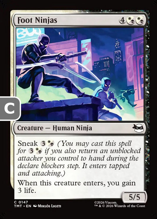 Foot Ninjas TMT Creature Human Ninja NM