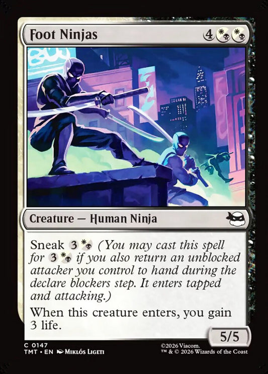 Foot Ninjas TMT Creature Human Ninja NM