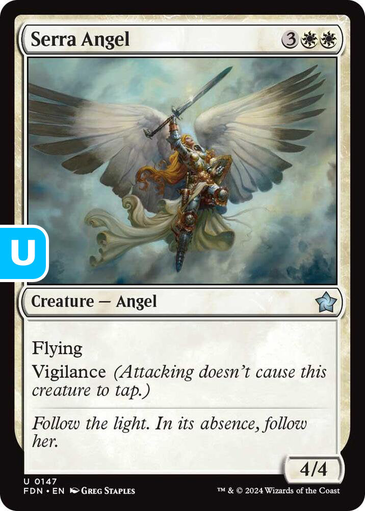 Serra Angel FDN Creature Angel NM