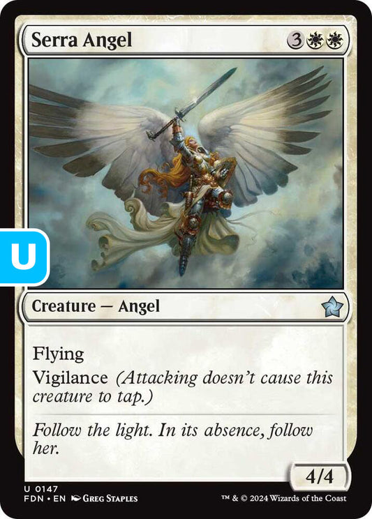 Serra Angel FDN Creature Angel NM