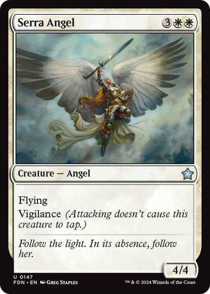 Serra Angel FDN Creature Angel NM