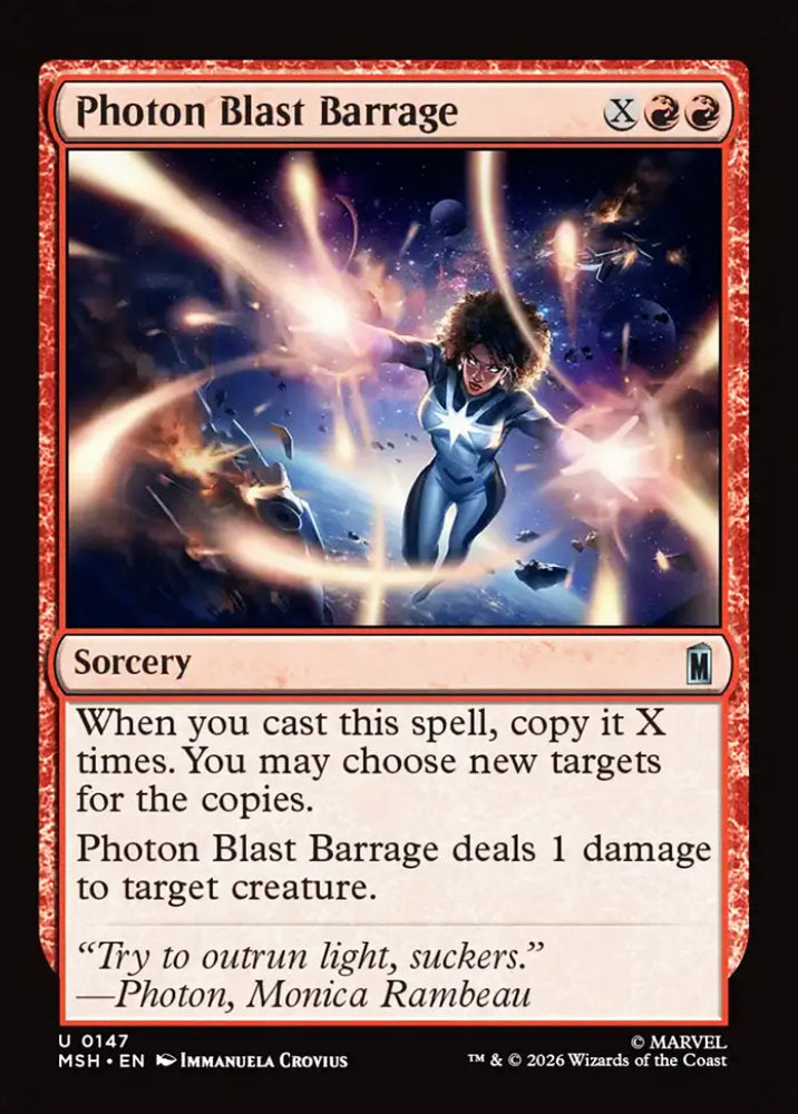 Photon Blast Barrage MSH Sorcery  NM