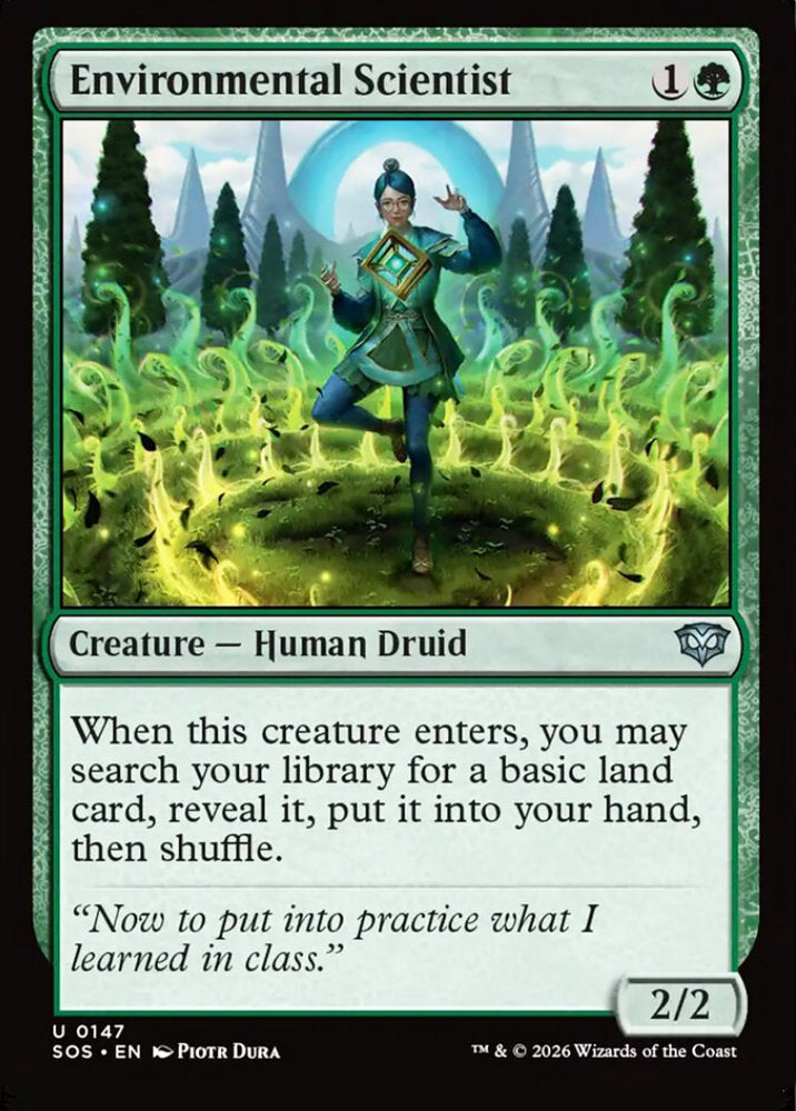 Environmental Scientist SOS Creature Human Druid NM