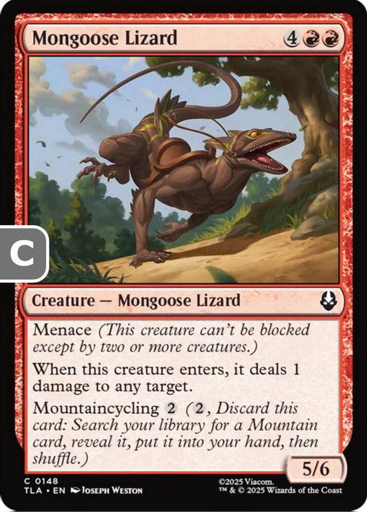 Mongoose Lizard TLA Creature Mongoose Lizard NM