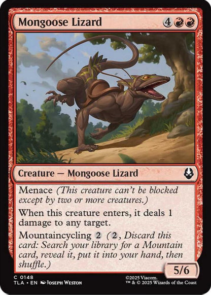 Mongoose Lizard TLA Creature Mongoose Lizard NM