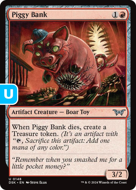 Piggy Bank DSK Artifact Creature Boar Toy NM