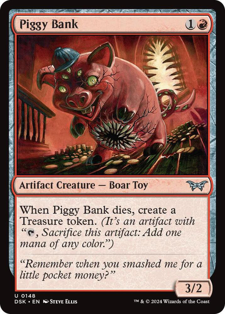 Piggy Bank DSK Artifact Creature Boar Toy NM