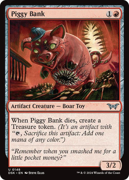 Piggy Bank DSK Artifact Creature Boar Toy NM