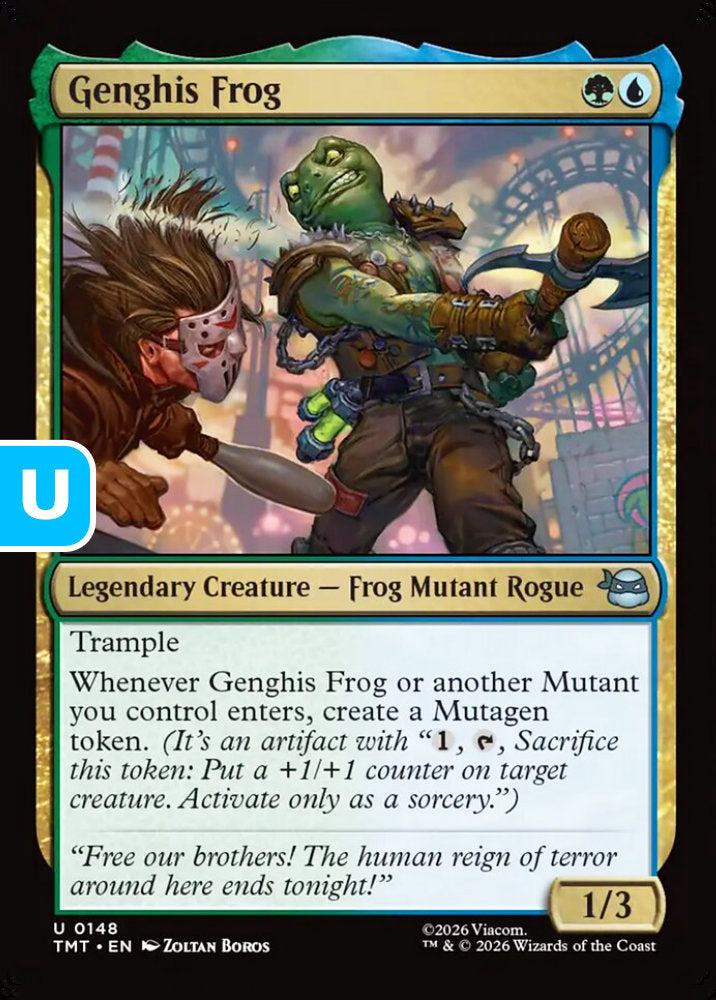 Genghis Frog TMT Legendary Creature Frog Mutant Rogue NM