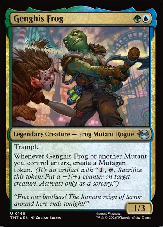 Genghis Frog TMT Legendary Creature Frog Mutant Rogue *Foil* NM