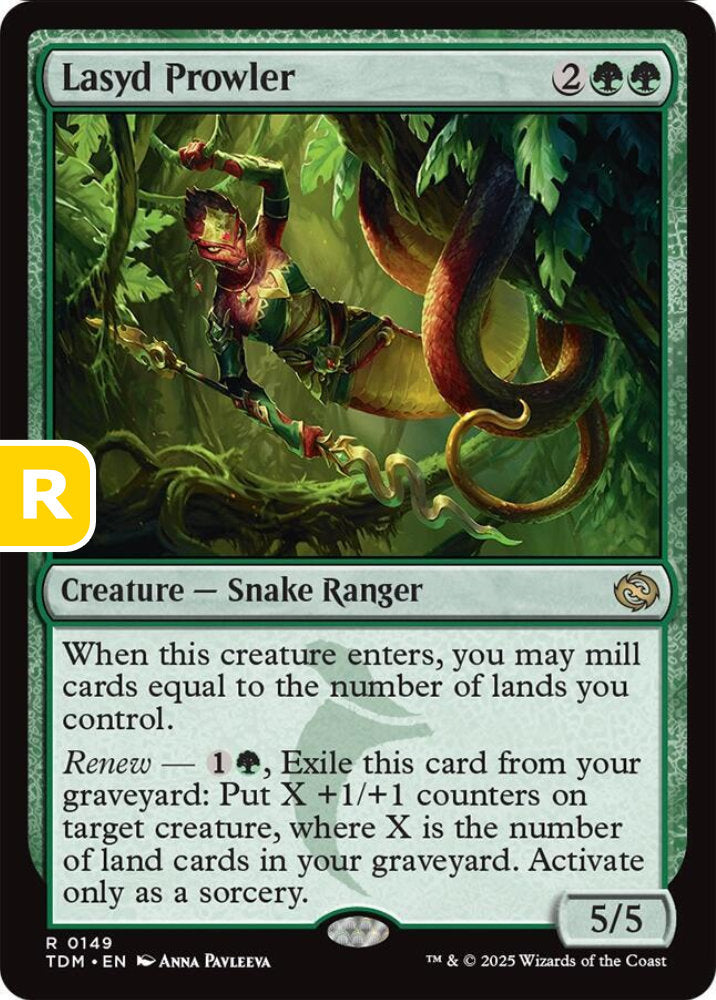 Lasyd Prowler TDM Creature Snake Ranger NM