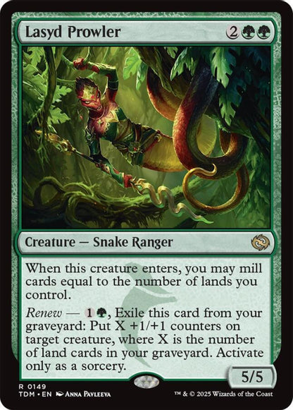 Lasyd Prowler TDM Creature Snake Ranger NM